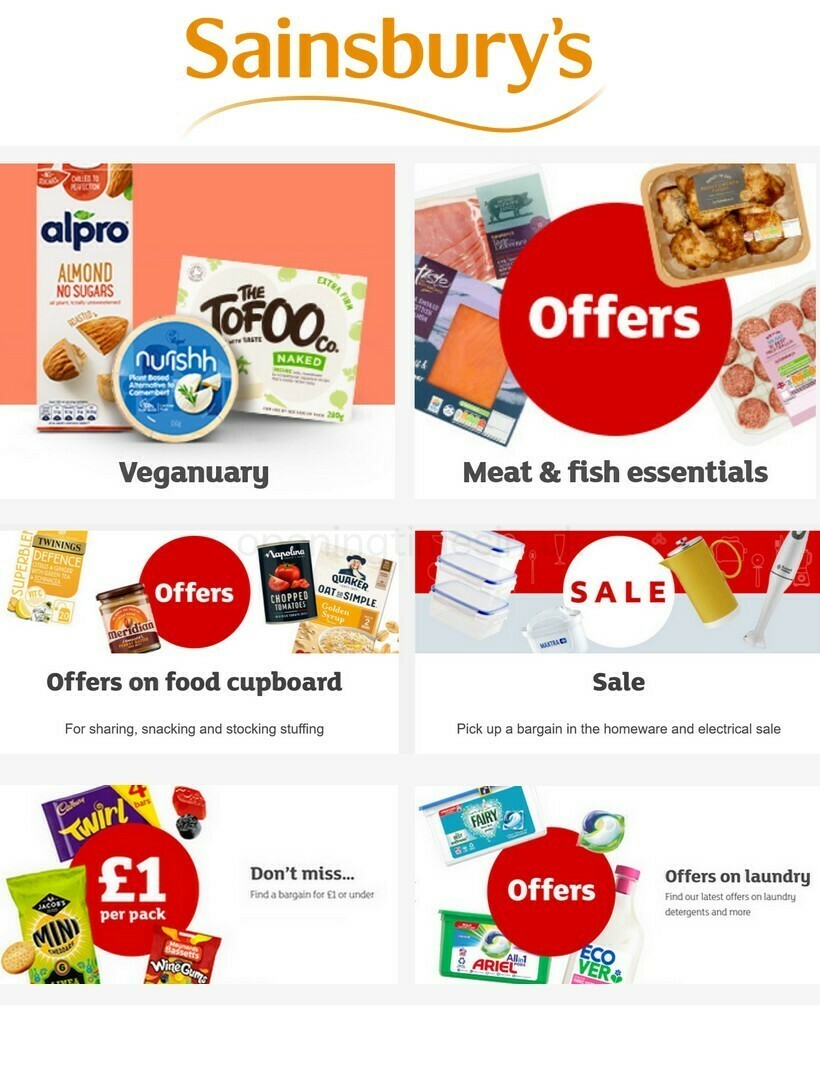 Sainsbury's Offers & Special Buys From 8 January