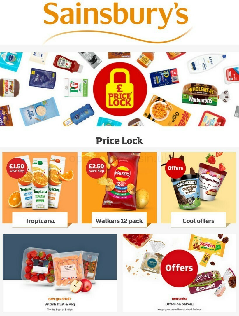 Sainsbury's Offers & Special Buys From 30 April