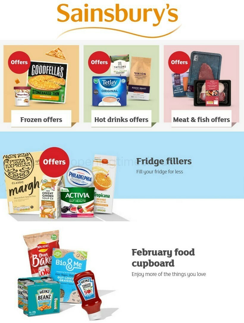 Sainsbury's Offers & Special Buys From 11 February