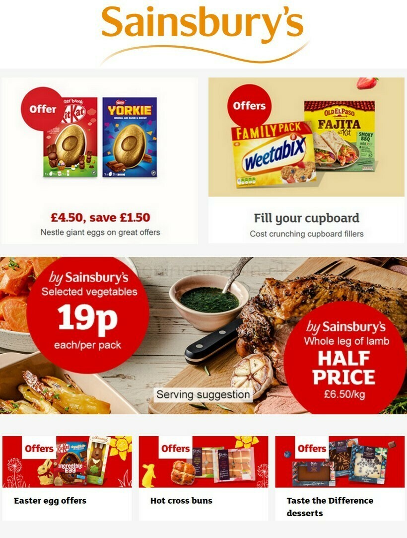 Sainsbury's Offers & Special Buys from 6 April