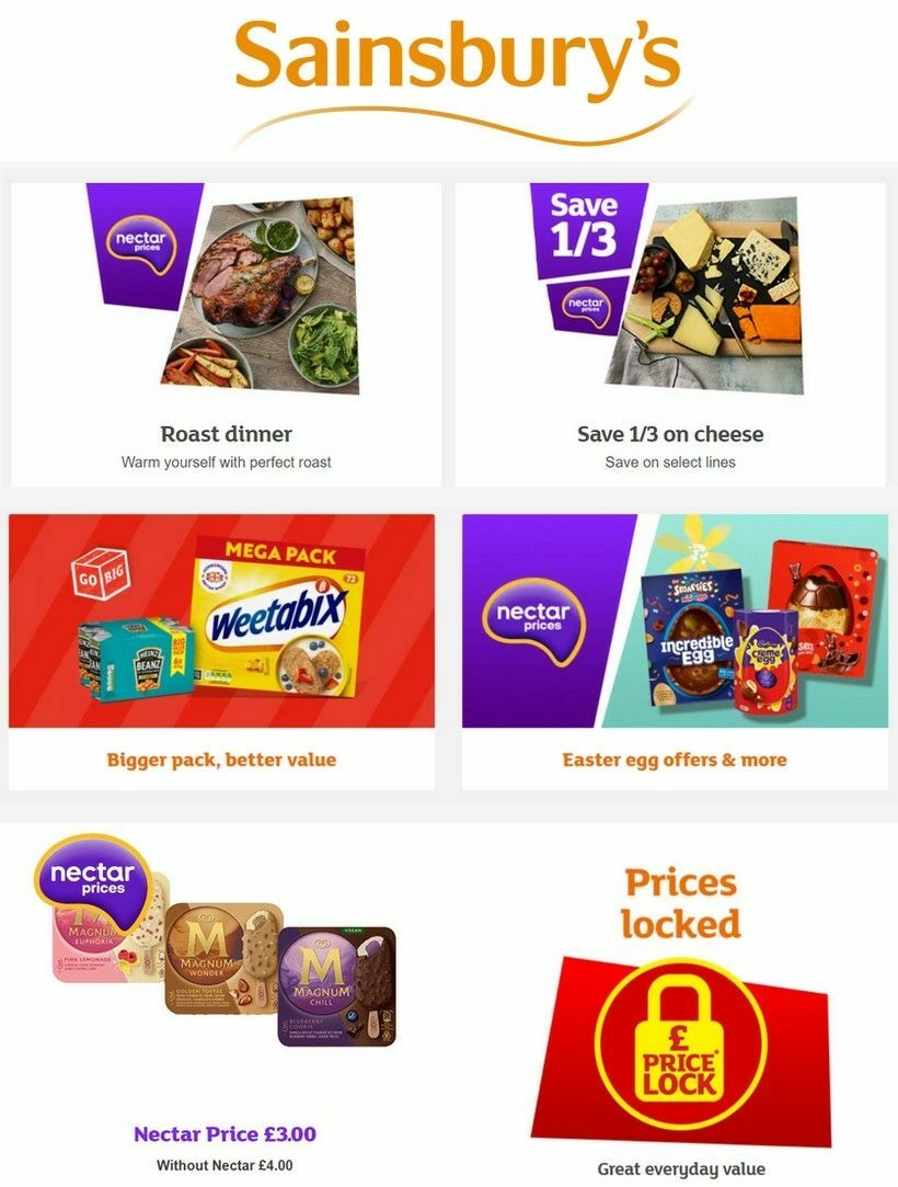 Sainsbury's Offers & Special Buys from 29 March