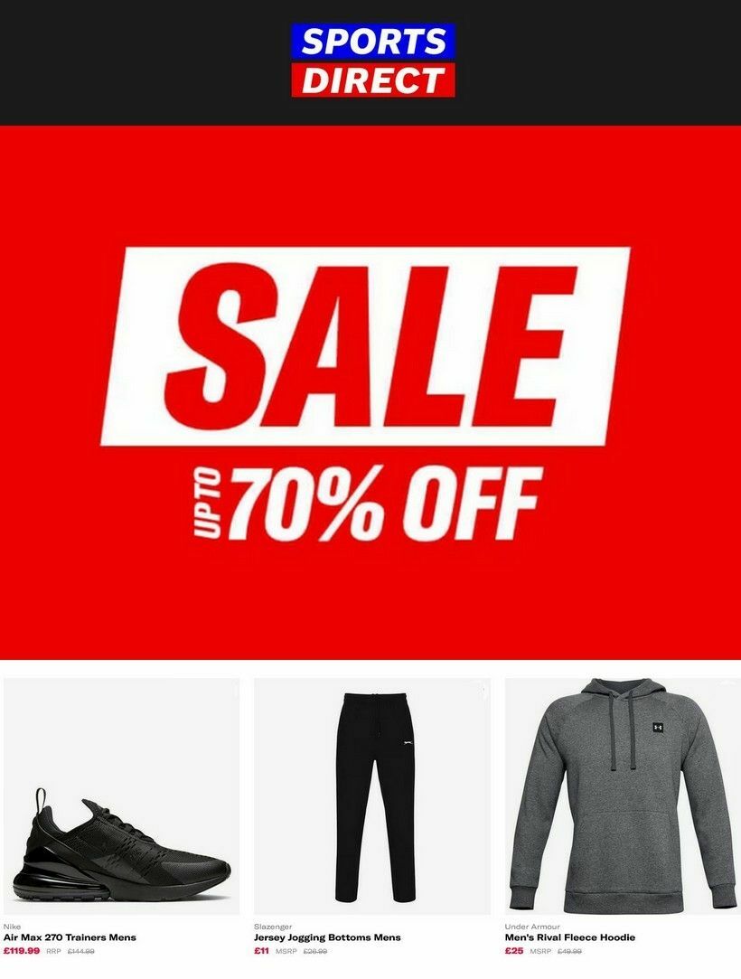 Sports Direct from 30 December