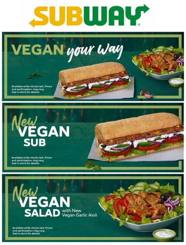 subway menu order online