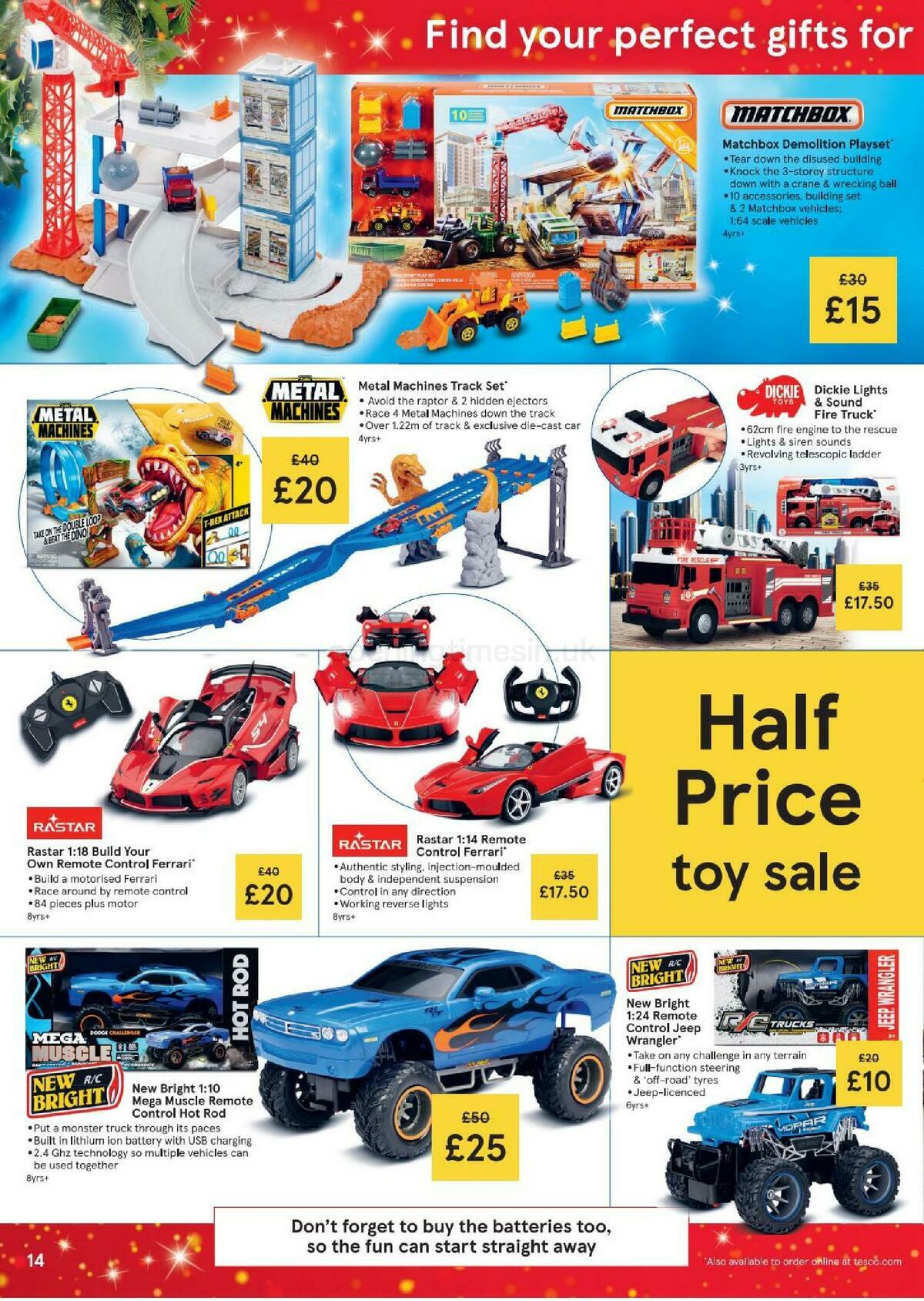 TESCO Tesco Half Price Toy Sale Leaflet Offers & Special Buys from 2