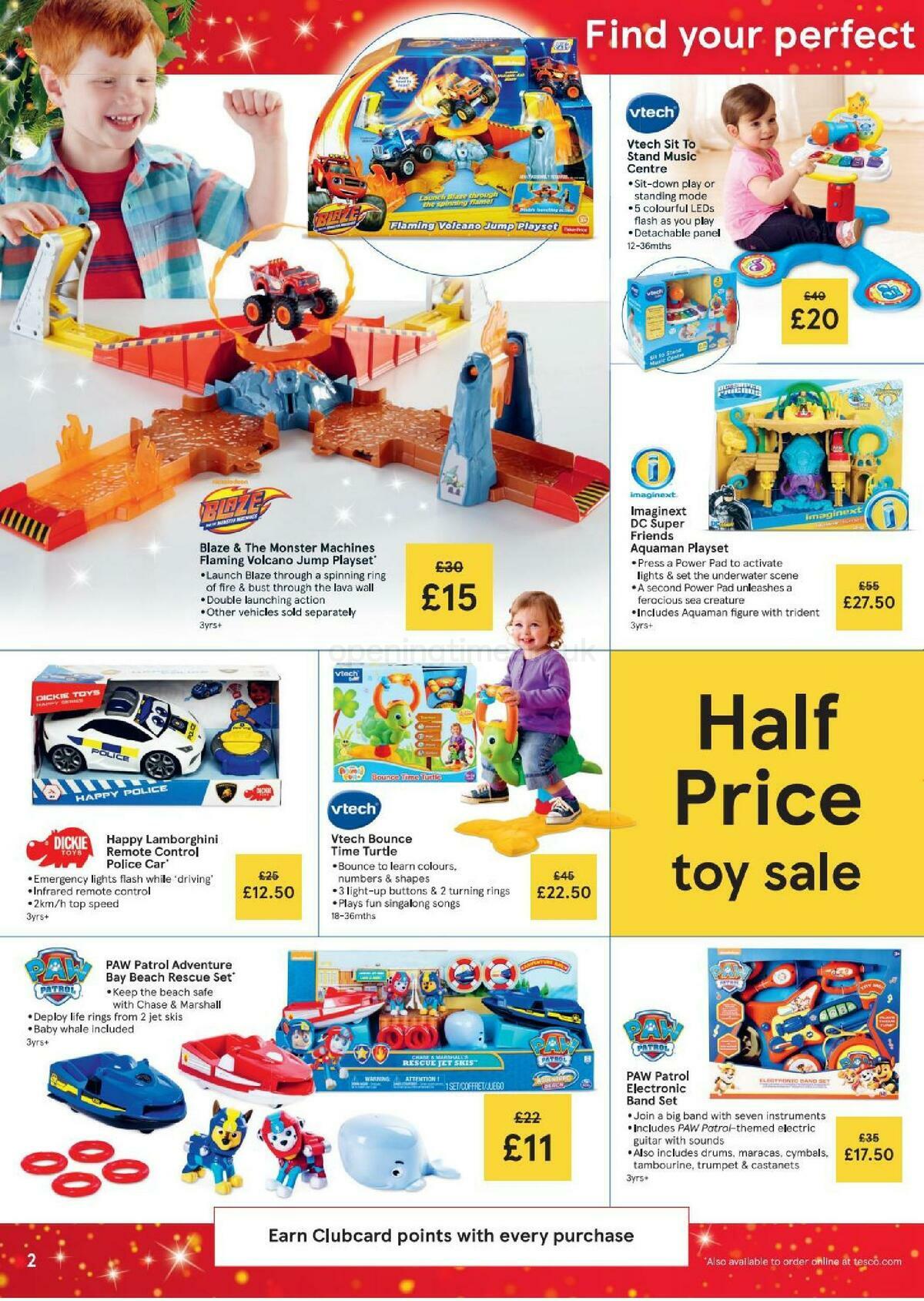 TESCO Tesco Half Price Toy Sale Leaflet Offers & Special Buys from 2