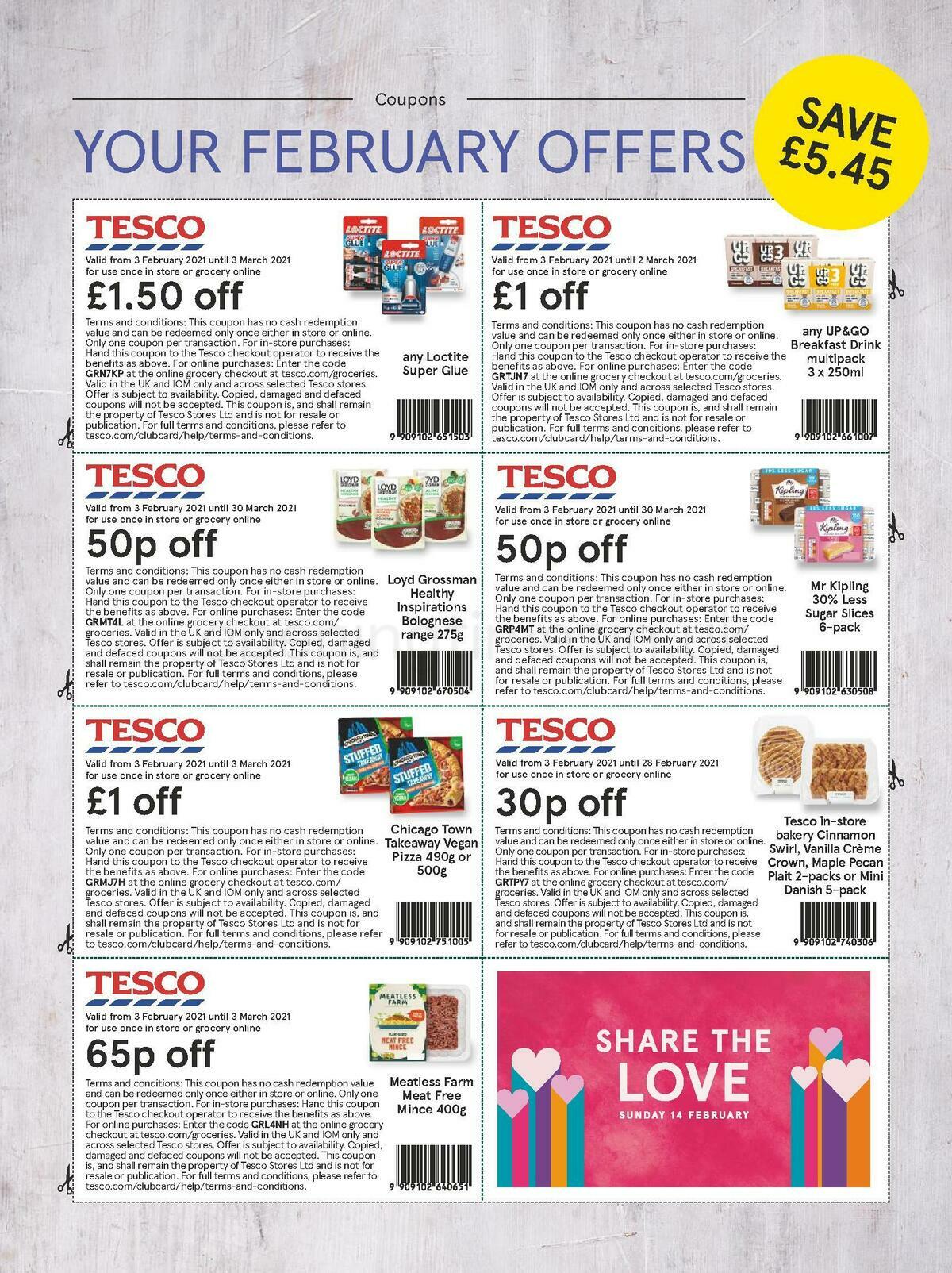 TESCO Magazine February Offers & Special Buys from 1 February Page 5