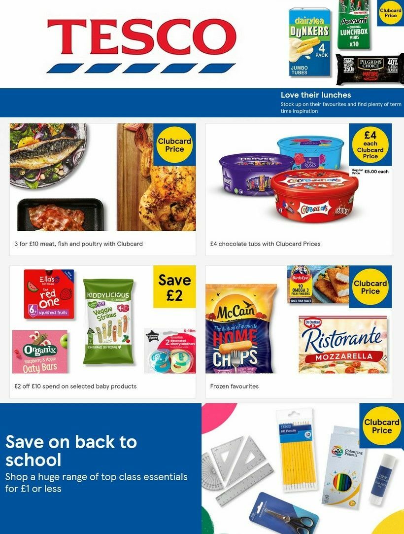 TESCO Offers & Special Buys from 10 August